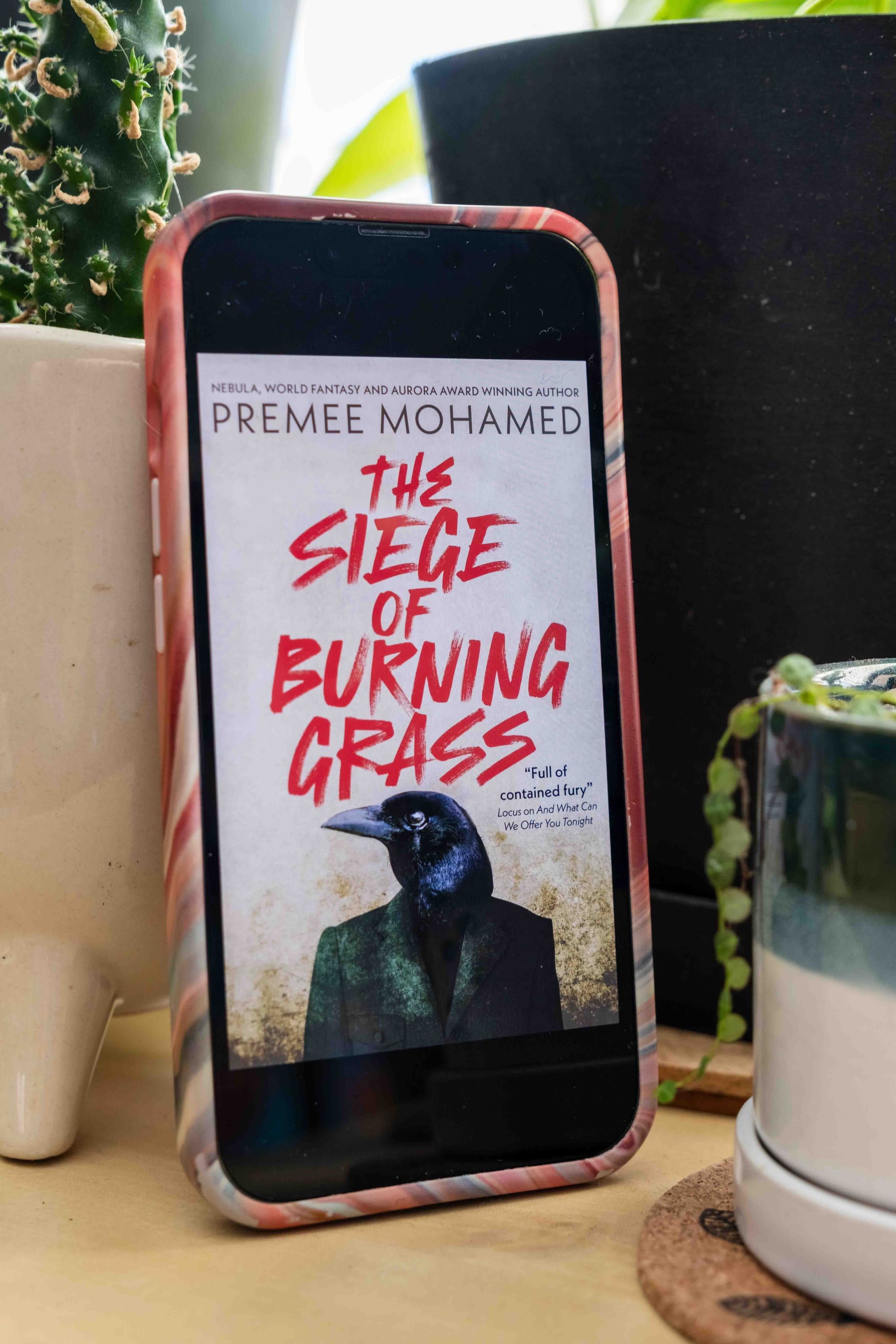 Cover for The Siege of Burning Grass by Premee Mohamed